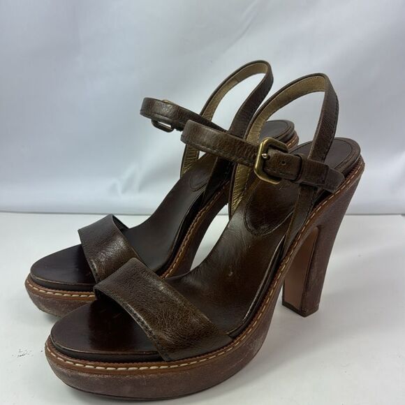 Prada Niciolla Platform Sagentle Worn Platform Shoes - Picture 8 of 16